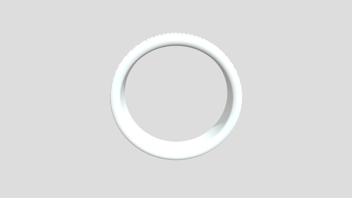 Pave Infinity Ring 3D Model