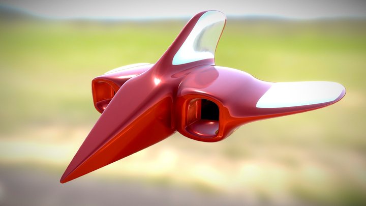 3D Printable Plane 3D Model