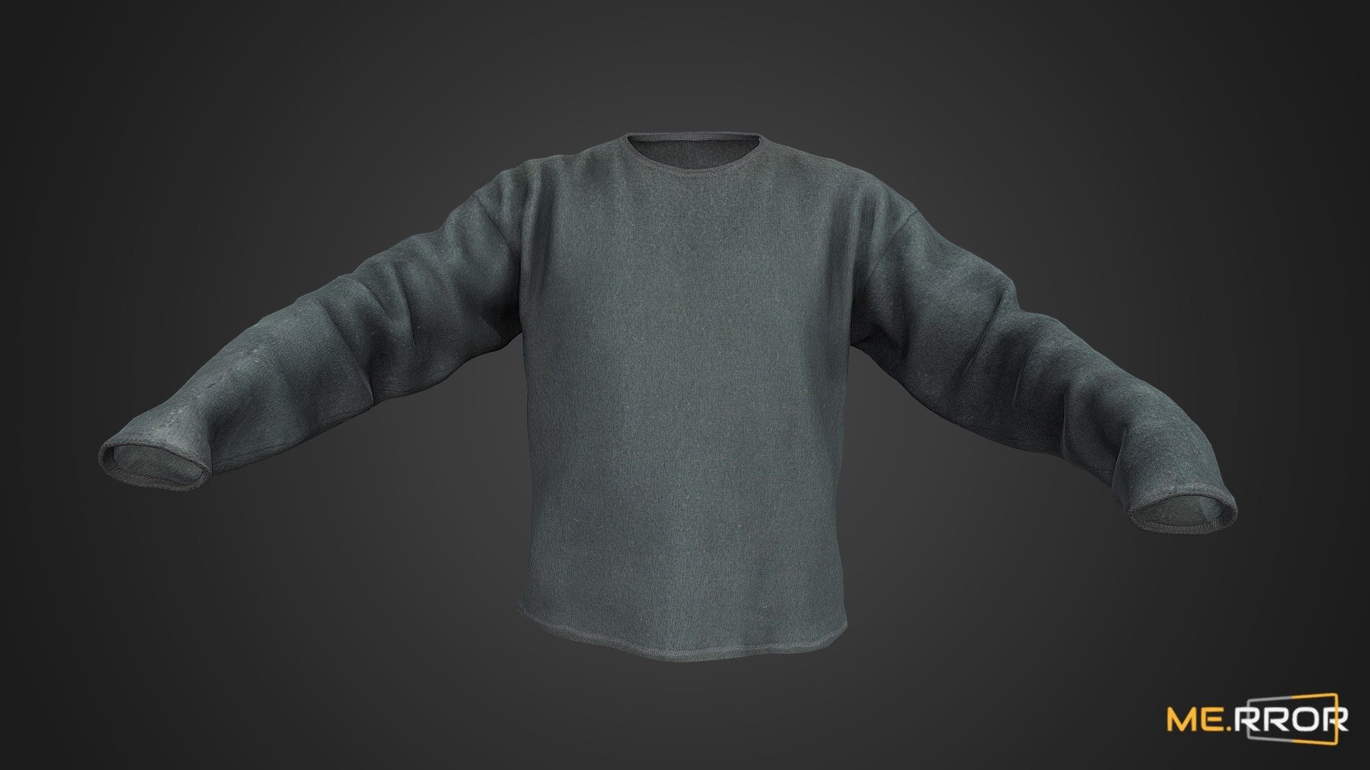 [Game-Ready] Green-Gray Knit Sweater - Buy Royalty Free 3D model by ME ...