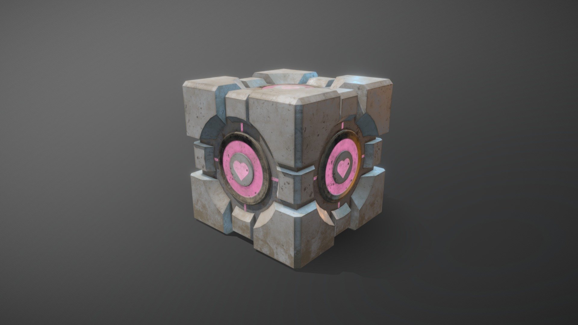 Companion Cube 3d Model By Mkurisu C3e5844 Sketchfab