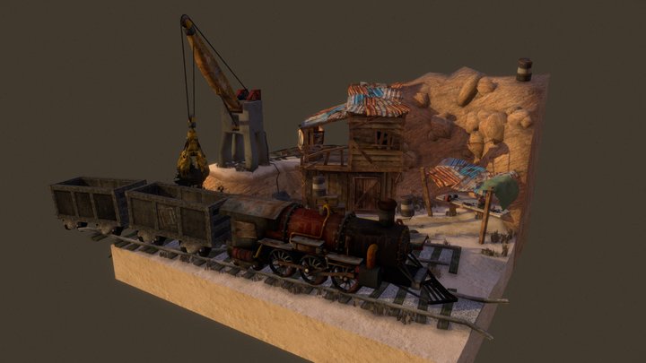 DAE Diorama - Rustborn 3D Model