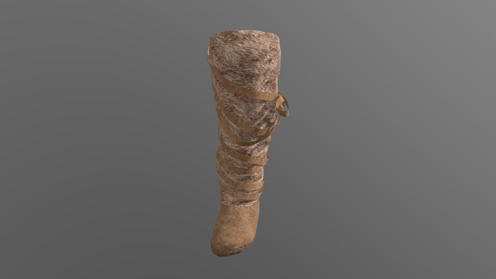 Tall Fuzzy Boot for CC3&iClone - 3D model by DorothyJeanThompson ...