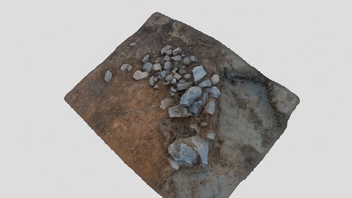 Sandvík 2020, stone built hearth 3D Model