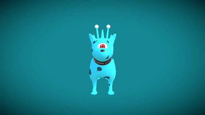 LP Alien Dog 3D Model