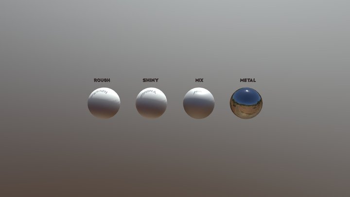 PBR Test Spheres 3D Model