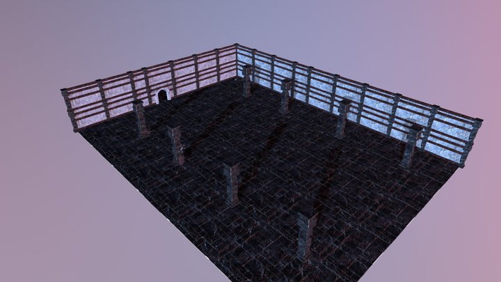Dungeon location for game 3D Model