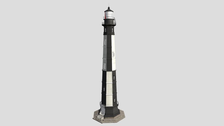 Cape Henry Lighthouse 3D Model