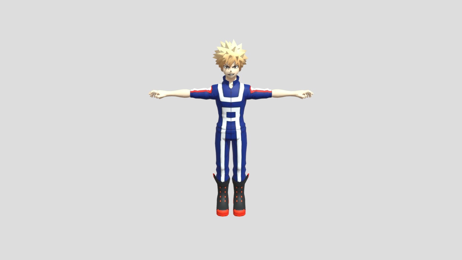 Katsuki Bakugo (Gym Uniform) - Download Free 3D model by Tigerar1 ...