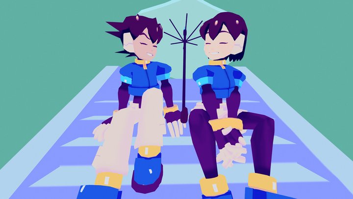 Under the umbrella 3D Model