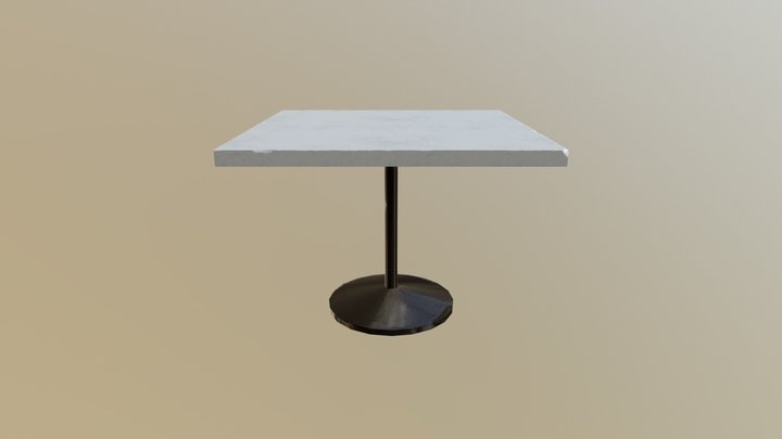 Cafe Table 3D Model