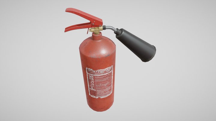 Fire Extinguisher 3D Model