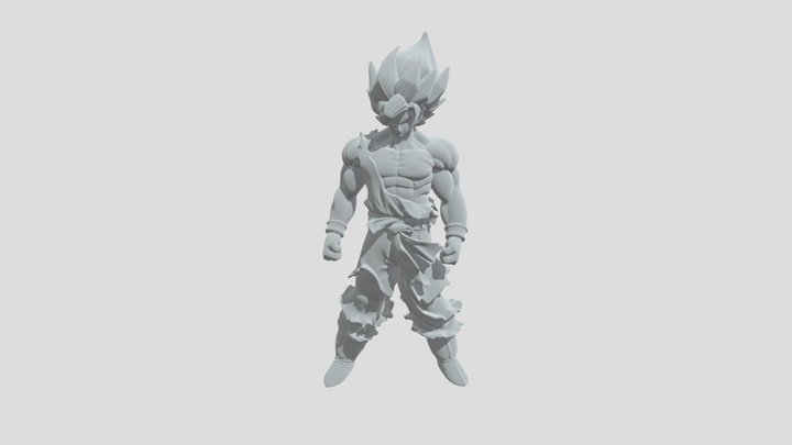Super Saiyan Goku 3D Model