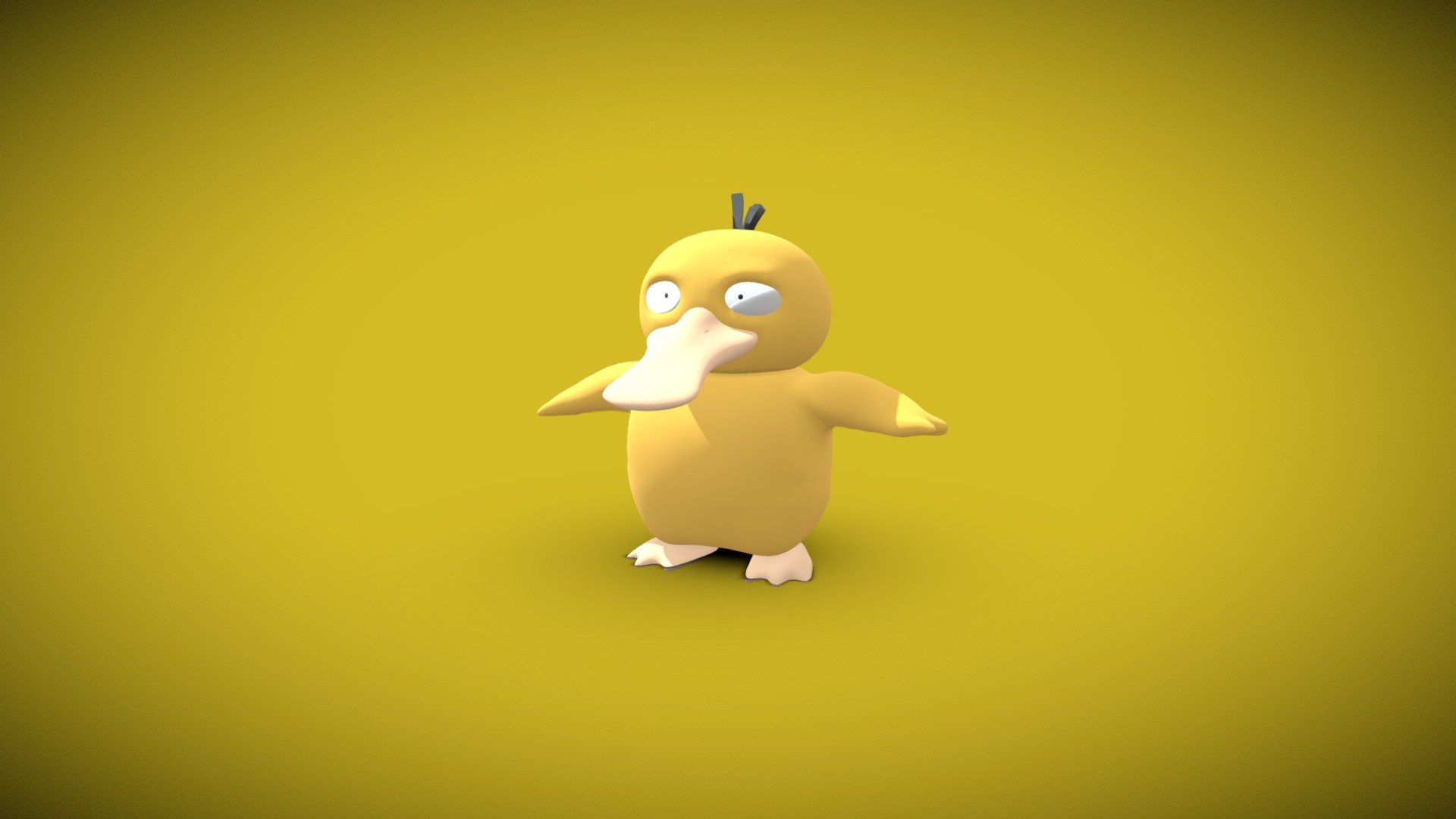 Psyduck pokémon 3d model - Finished Projects - Blender Artists Community