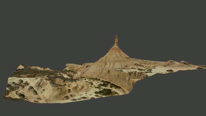 Castillo de tierra -La Bardenas- España 3D Model
