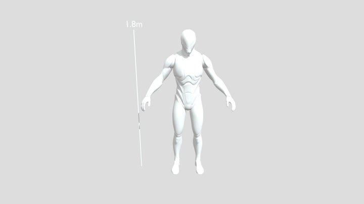 UE5 Mannequin Scale Reference 3D Model