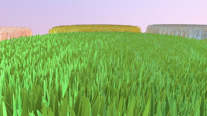 5 Grass Asset Pack 3D Model