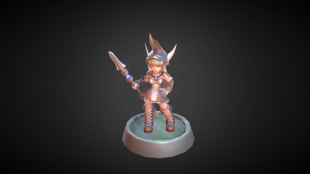 SD girl - 3D model by cocun [c3f0f82] - Sketchfab
