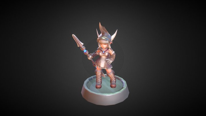 SD girl 3D Model
