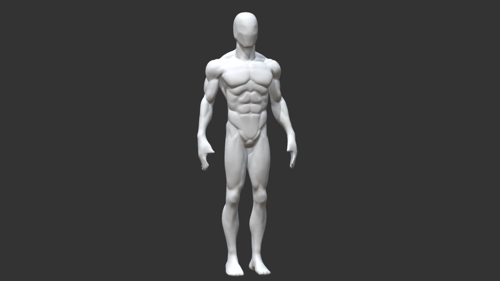 Anatomy study 2.0 Basemesh Human Male Body