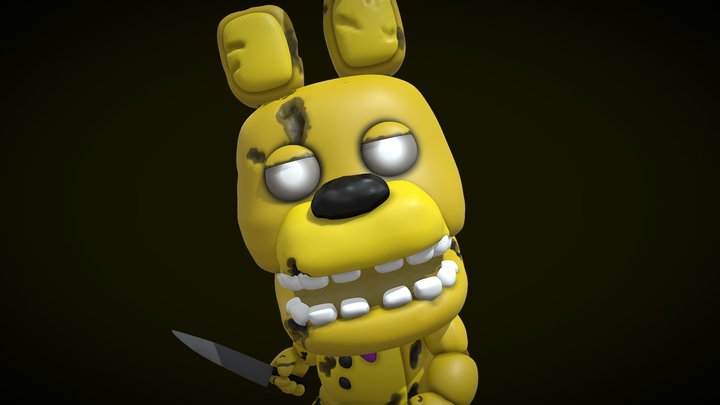 Movie Springbonnie Funko pop! Custom 3D Model