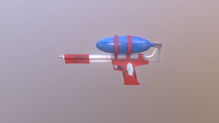 Water Gun 3D Model