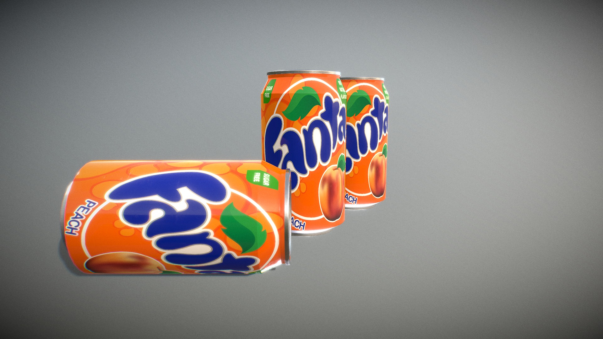 3D model Fanta Colddrink - This is a 3D model of the Fanta Colddrink. The 3D model is about a close-up of some candy.