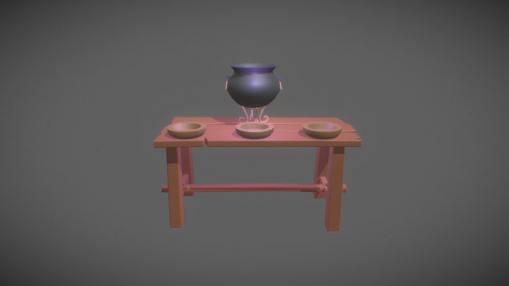 Crafting Table - AlchemisTeddy 3D Model