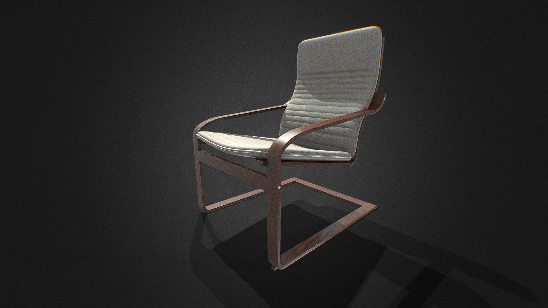 POANG Armchair Walnut Light Beige Buy Royalty Free 3D Model By   F80a82c451a249d893c6a5697929b54d 