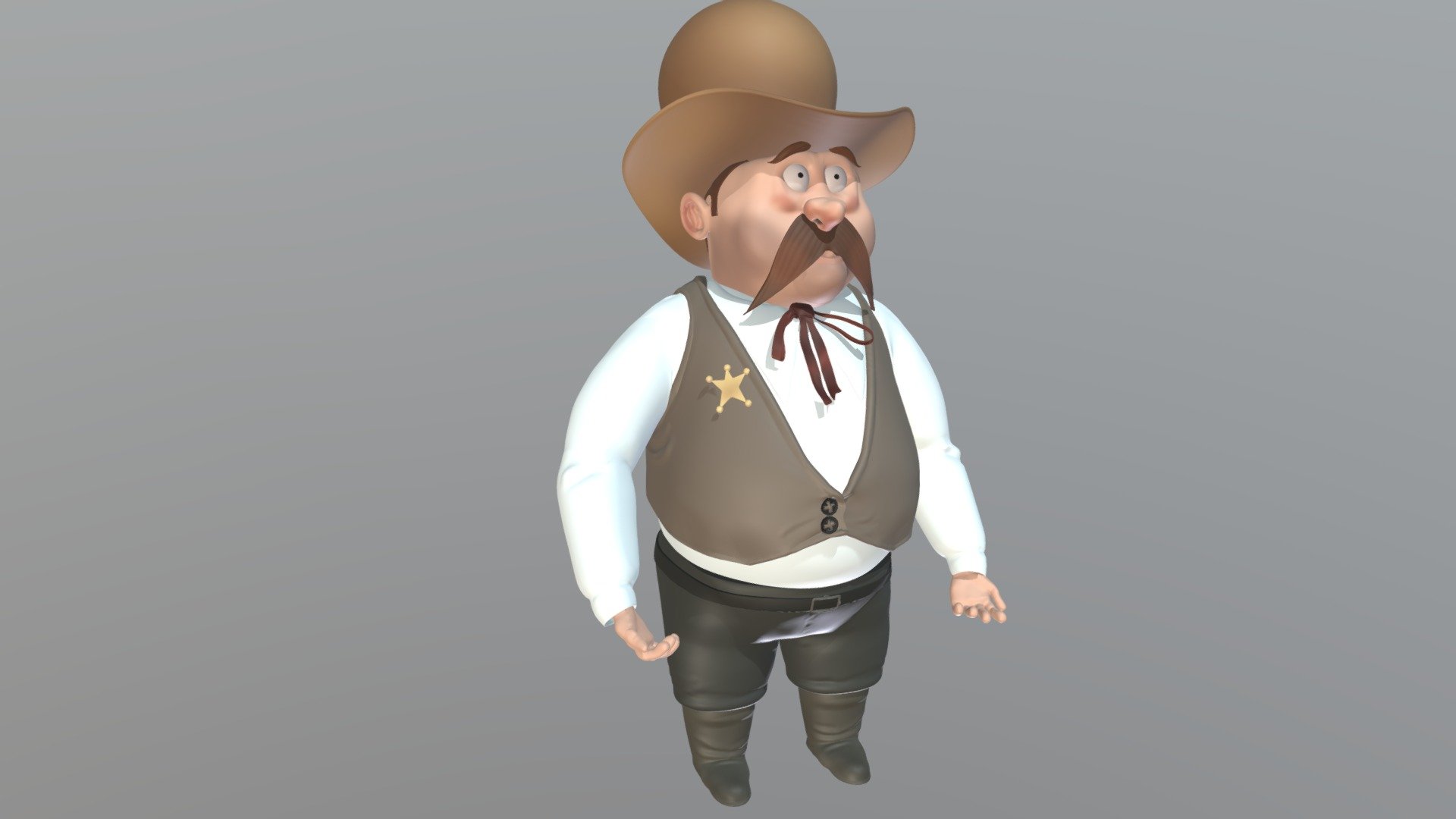 The Clueless Sheriff - 3D model by Omer (@orafaeli) [c3f6f4a] - Sketchfab