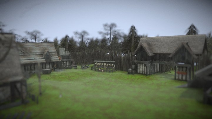 Forest houses – Modello 3D gratuito STL