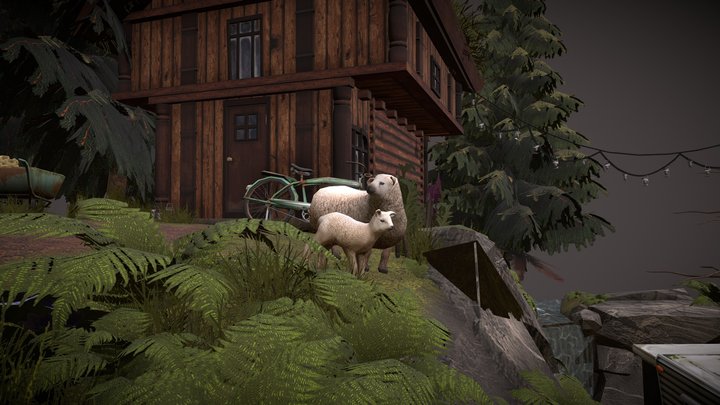 DAE Diorama - Forest Loner 3D Model