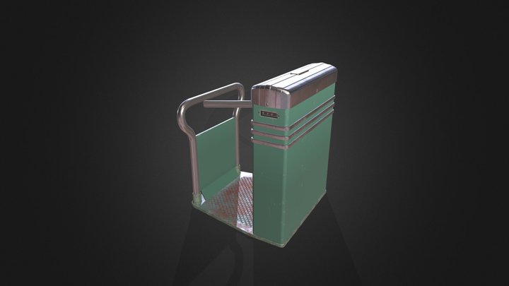 Retro Turnstile 3D Model