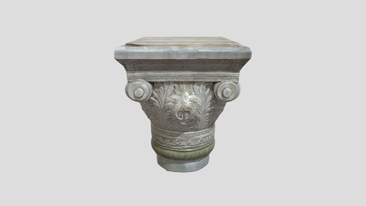 Ornate Corinthian Capital 3D Model