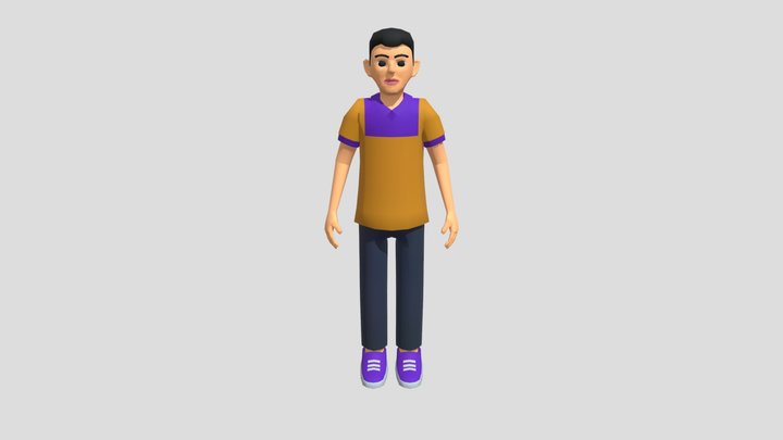 Male Vendors Character1 3D Model