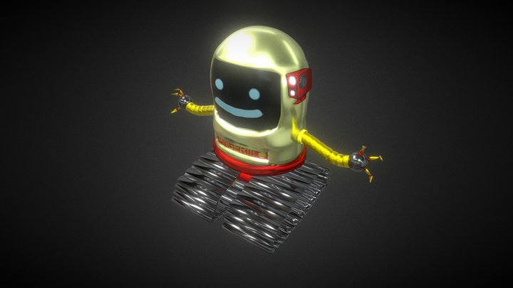 Robot Danger 3D Model
