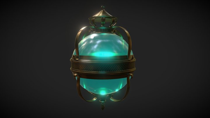 Highpoly Lantern v1 3D Model