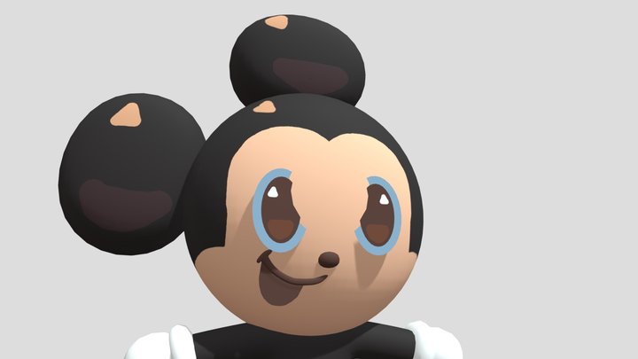 Mickey Mouse Cookie 3D Model