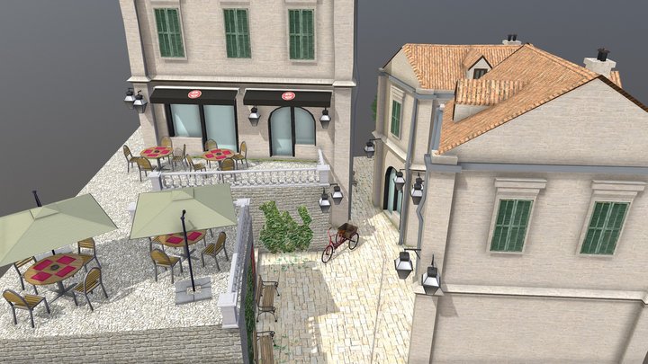 1DAE08 Dylan Millian City Scene 3D Model