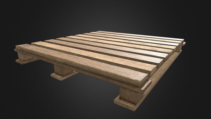 Game Ready Asset - Wood Pallet 3D Model
