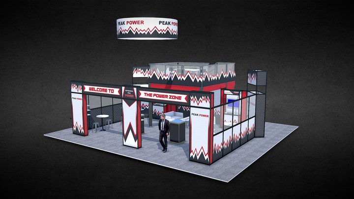 Booth-Power Zone Series #2 3D Model