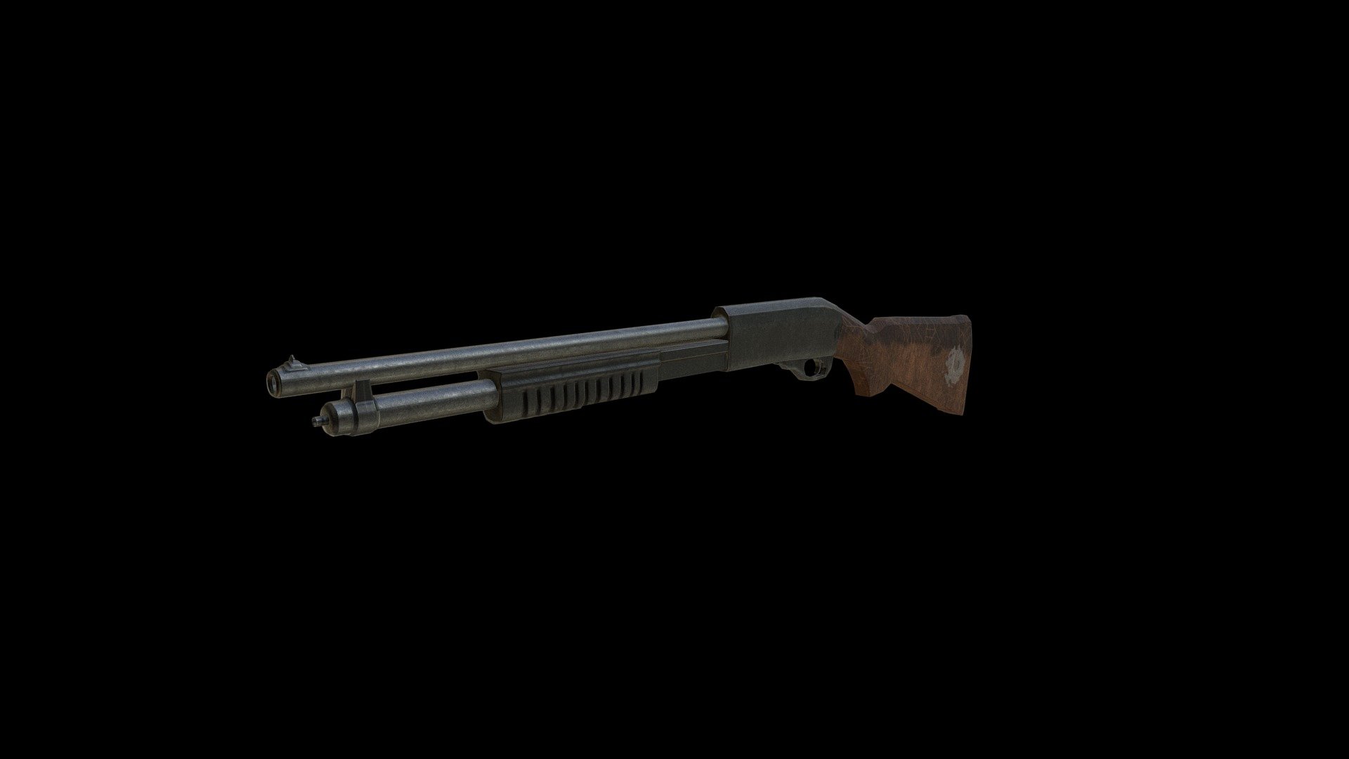 Shotgun - 3d Model By Alan Hernandez (@archryo) [c3ff656] - Sketchfab