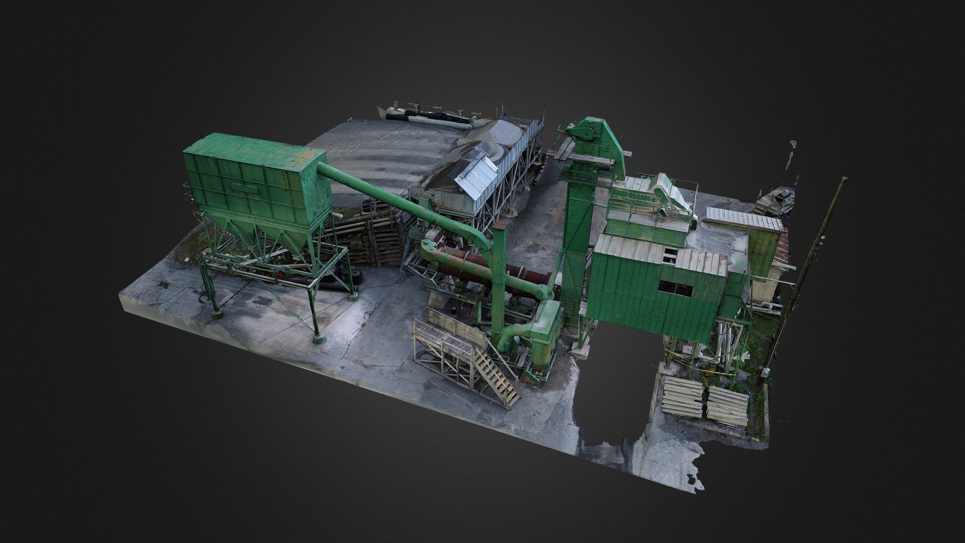 Asphalt Plant EBY Paving - 3D model by bradfey [c3ffab5] - Sketchfab