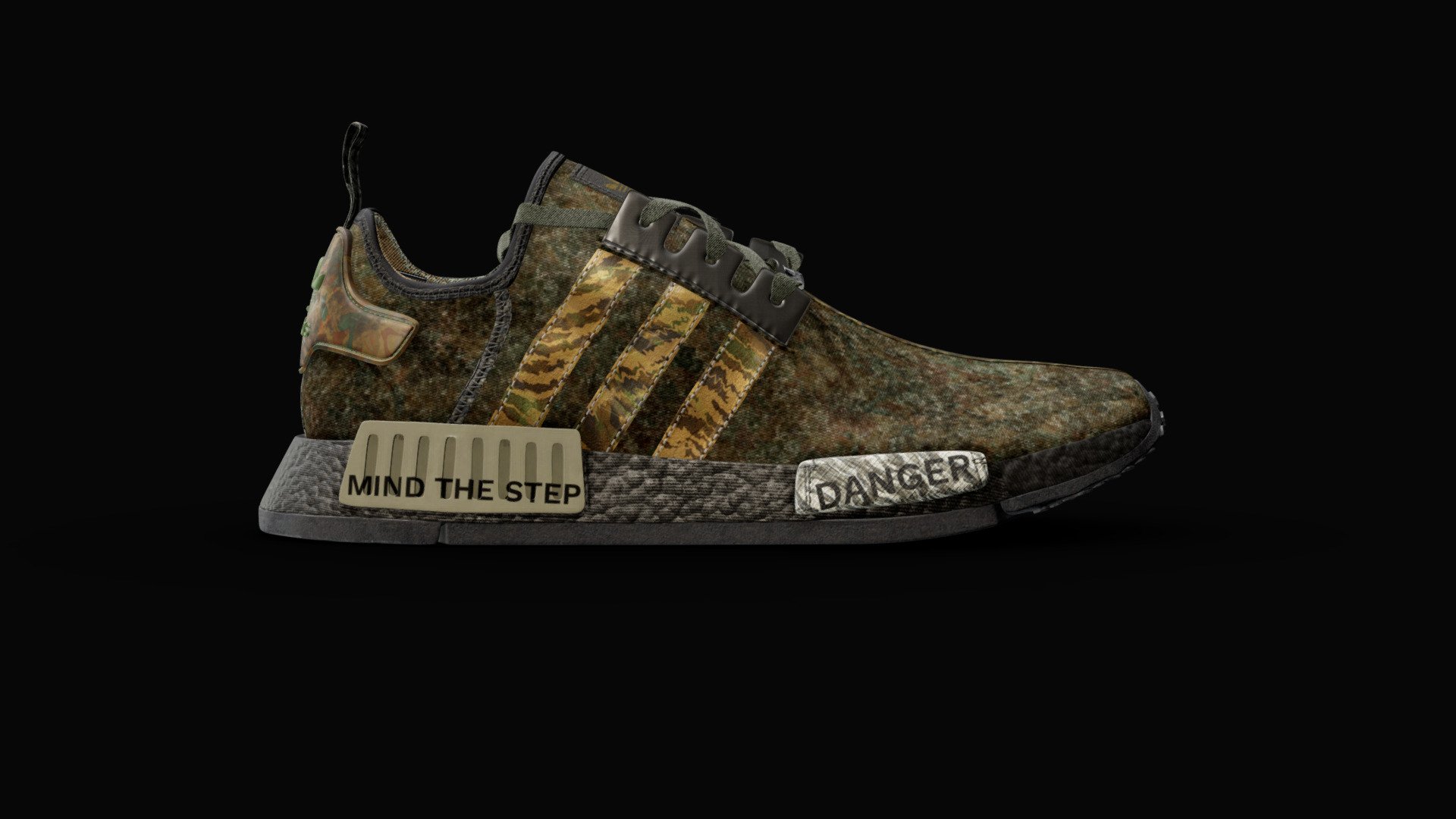 Chattan Tartan Plaid Like NMD Human Shoes main image 0