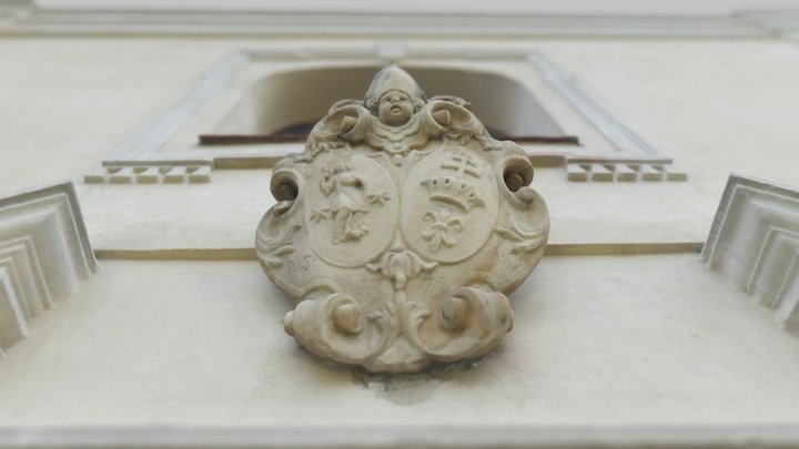Coat of Arms on Church of Guardian Angels v2 3D Model