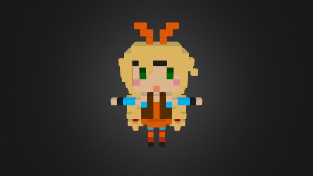 Voxel Unity chan 3D Model