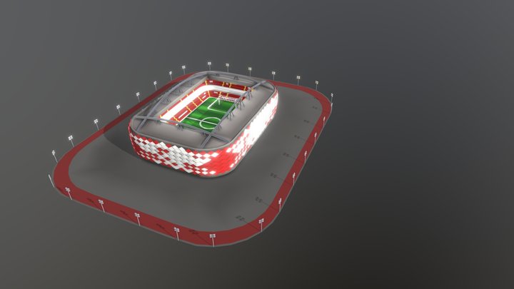 Soccer stadium 3D Model
