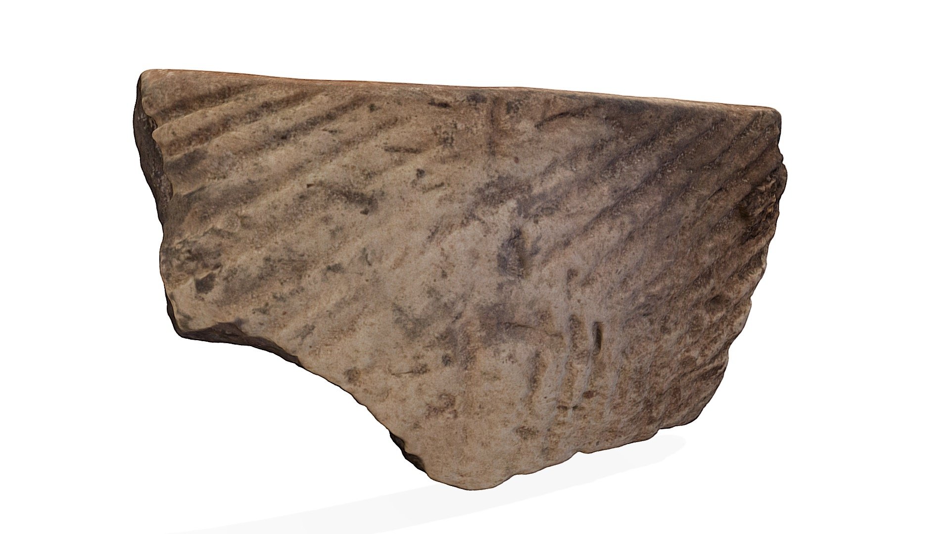 Rim Sherd From Cord Marked Ceramic Vessel - 3D model by University of ...