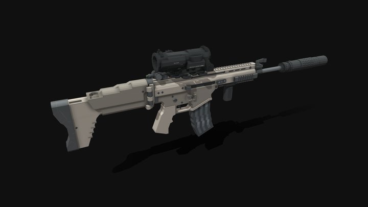 MK-16 FN-SCAR L 3D Model