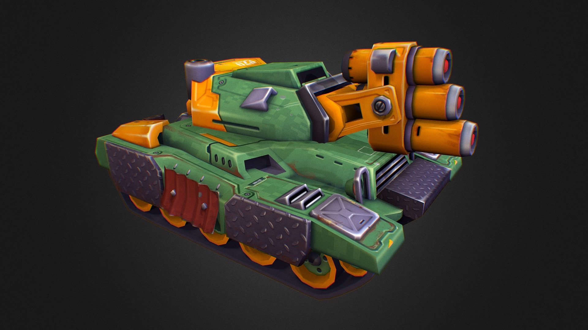 Tank 010 - 3D model by Vlad Ovoy (@vlad_ovoy) [c405e85] - Sketchfab