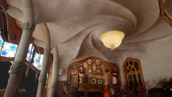 Casa Batlló - Antoni Gaudí (Inside noble floor) 3D Model